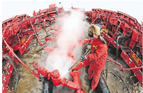 油田壓裂場景圖
